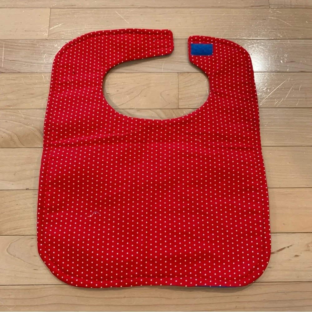 New handmade cloth baby bib - embroidered